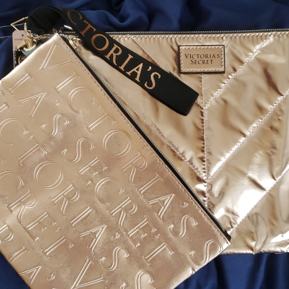Victoria's Secret NWT metallic bag set